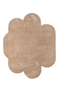Dune Arches Organic Irregular Area Rug – Luxury Contemporary Sculpted Designer Carpet in Sand Beige & Ivory