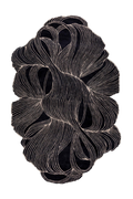 Obsidian Flow Organic Irregular Abstract Area Rug – Luxury Contemporary Sculpted Designer Carpet in Black & Ivory