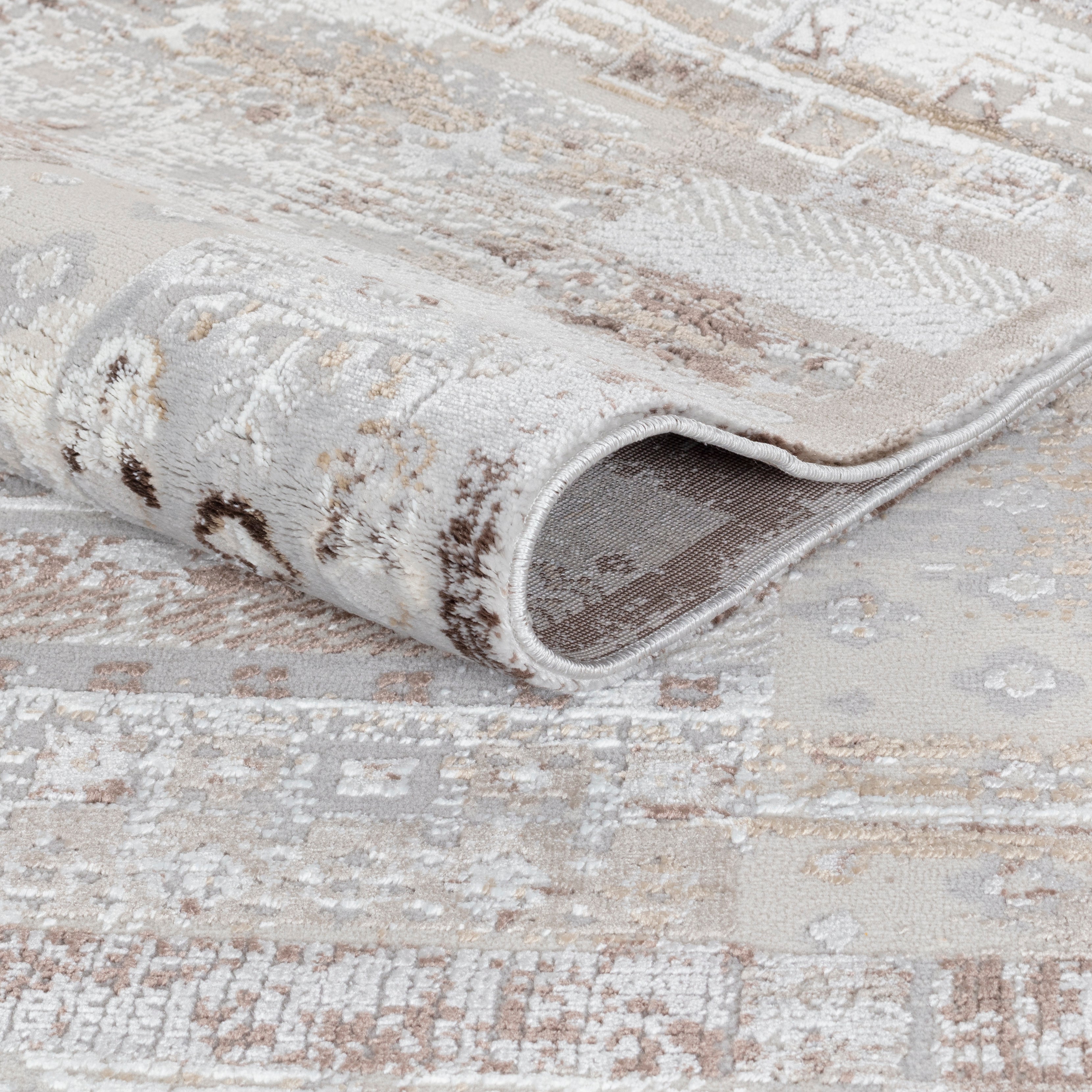 NOVA 27 White Cream Vintage Tribal Runner – Elegant Hallway Accent