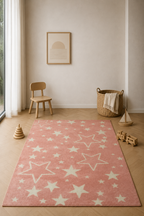 Tapis Kids Collection « Starlight Dreams » – Douceur rose pour des espaces magiques