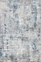 Tapis moderne gris et bleu Efes 93 – Léger et élégant pour les intérieurs de maison