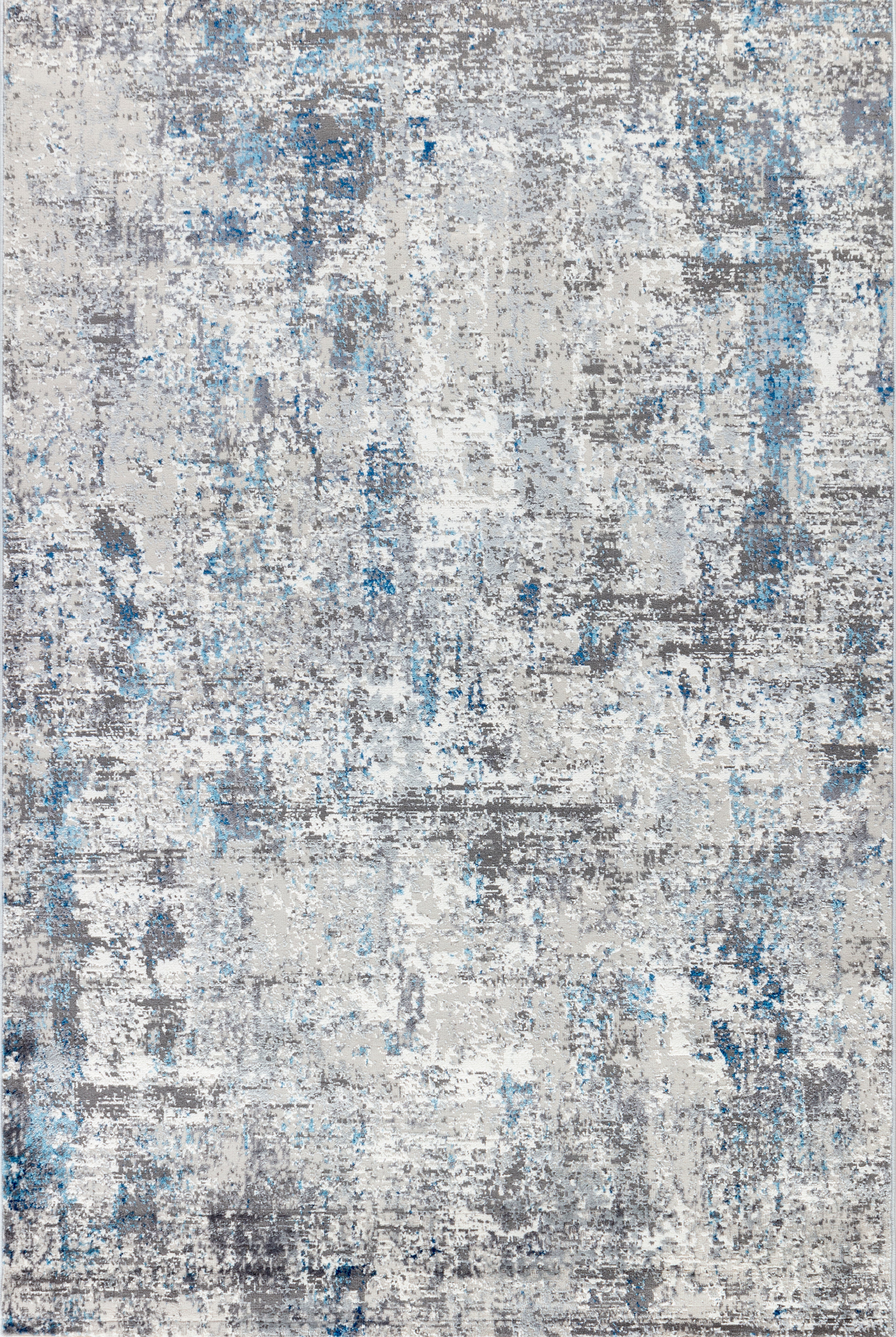 Tapis moderne gris et bleu Efes 93 – Léger et élégant pour les intérieurs de maison