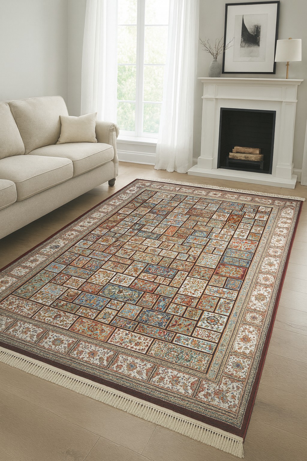 Esfahan 3.6M Classic Iranian Carpet – Elegant Traditional Design
