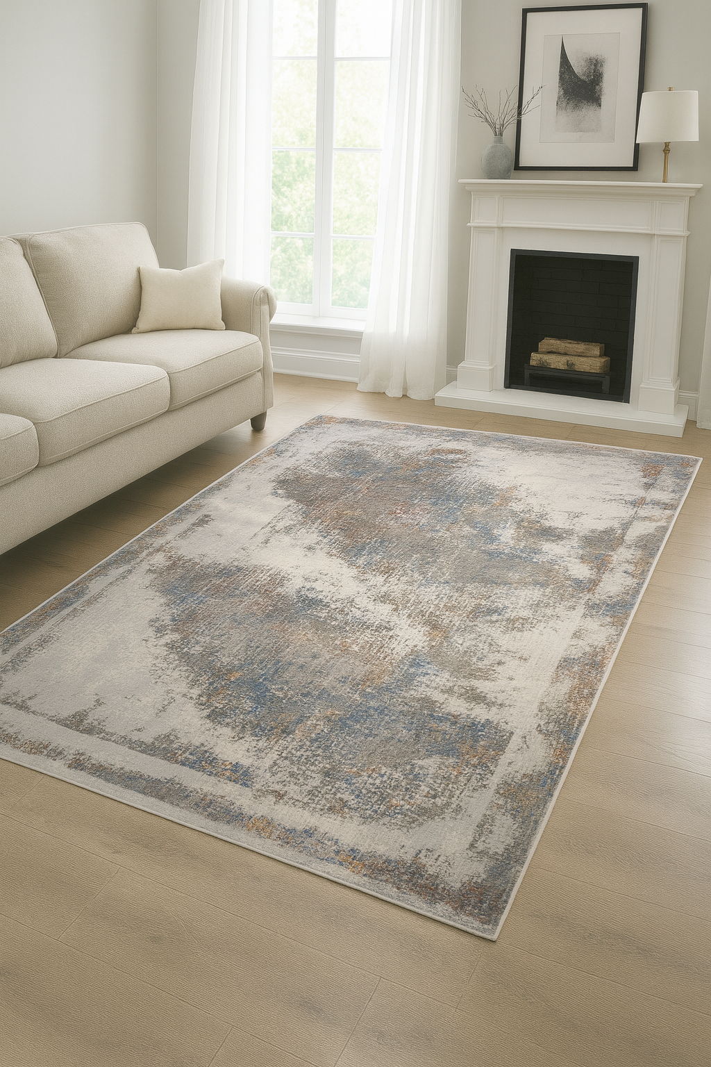 Porto Mist Grey Modern Carpet – Sophisticated Texture for Contemporary Spaces
