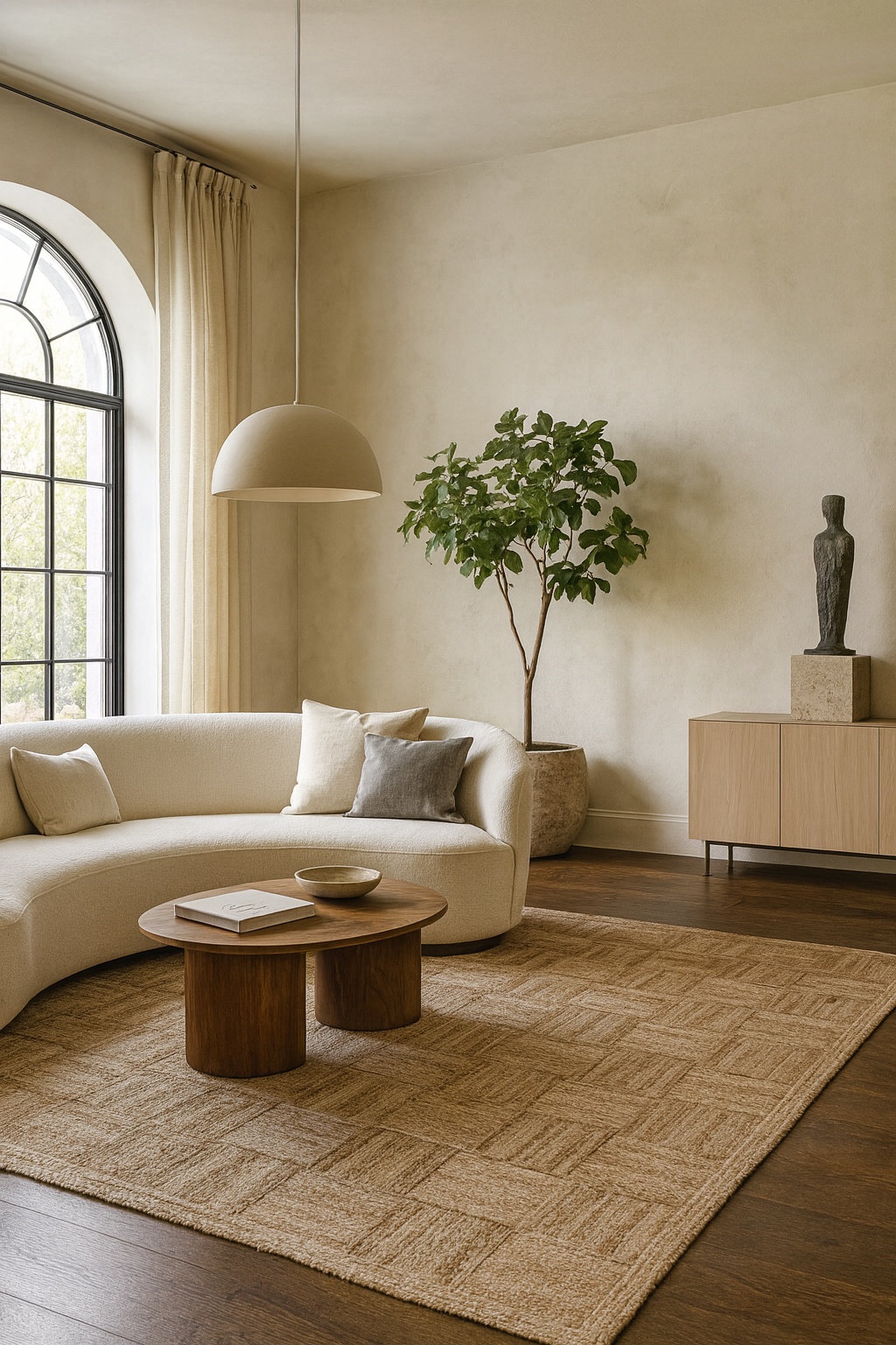 Jute Horizon Woven Blocks Rug – IC-17281 | Handcrafted Natural Texture