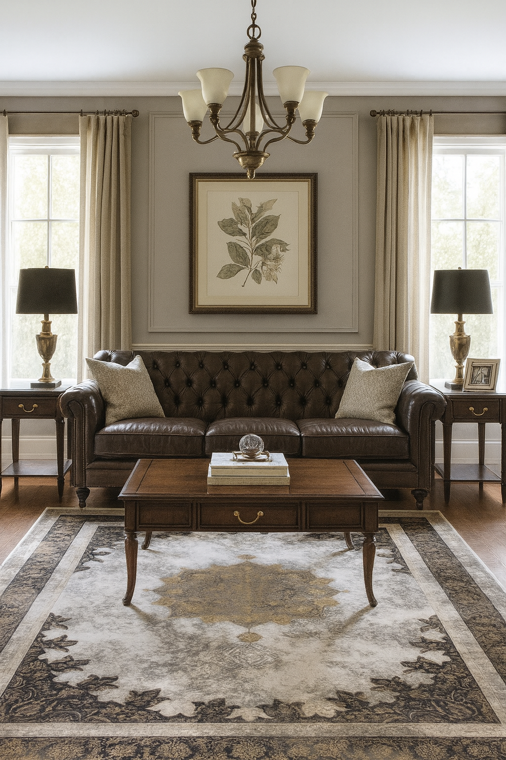 Liza Vintage “Rustic Charm” Classic Carpet – Timeless Elegance