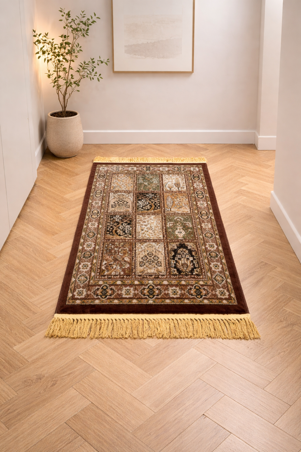 Elegance Celeste Ivory & Taupe Modern Carpet – Soft Minimalism for Serene Interiors