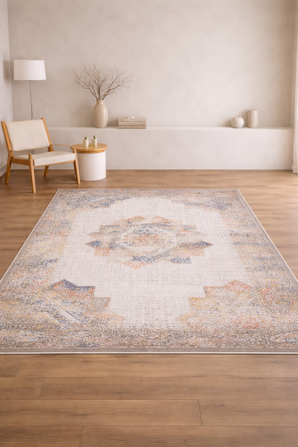 Tapis de soie d'art luxueux « Aura intemporelle » de Harir Zumrut – Style classique et élégant