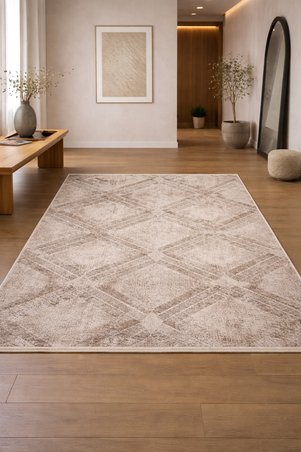 Marble “Celestial Drift” Abstract Carpet – Sleek Modern Design