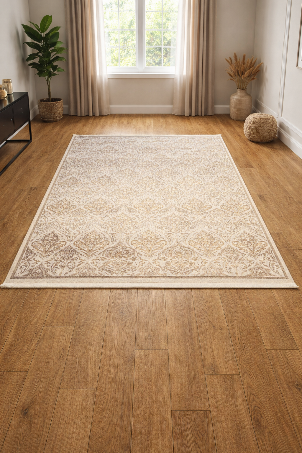 Vienna – Timeless Elegance in Beige Geometric Design