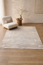 Venecia “Antique Palace” Vintage Classic Carpet – Beige Distressed Floral Rug