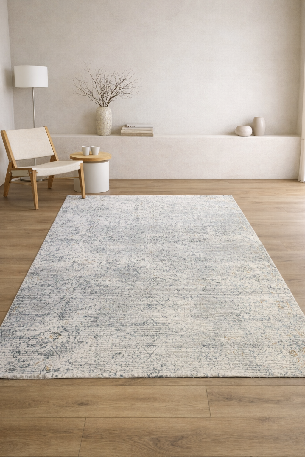 Palma Tree Grey Vintage Carpet – Timeless Nature-Inspired Charm
