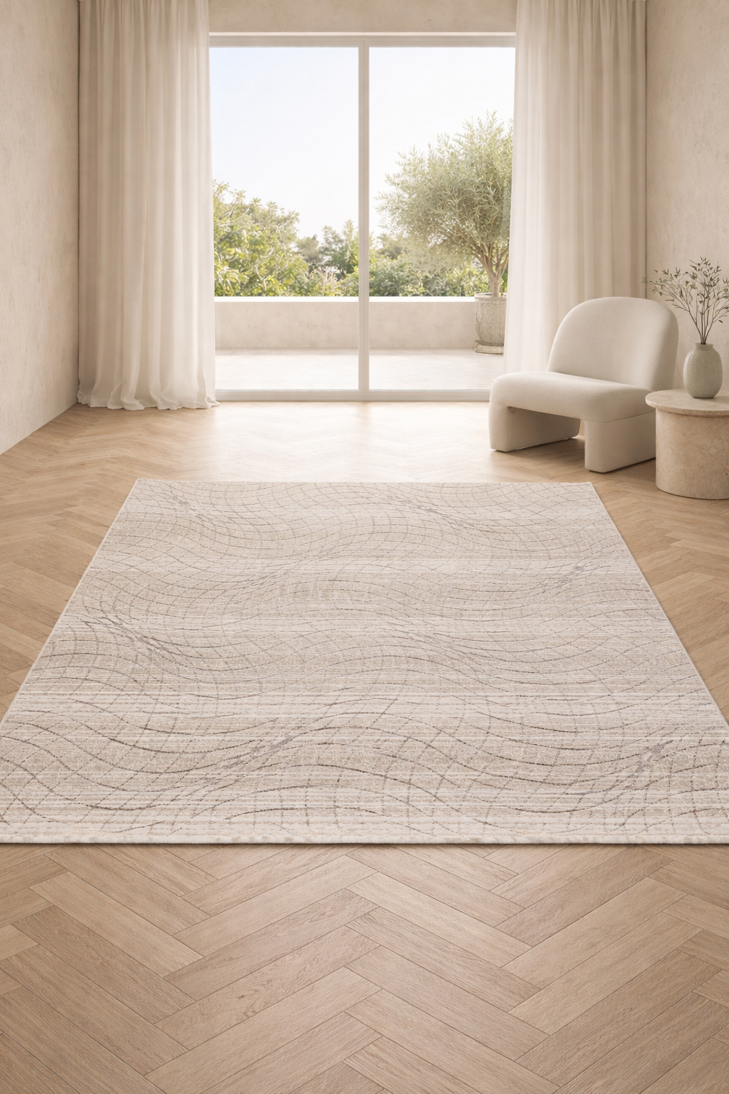 Harir Zumrut 72 Traditional Beige & Brown Carpet – Elegant Vintage Pattern Luxury Area Rug