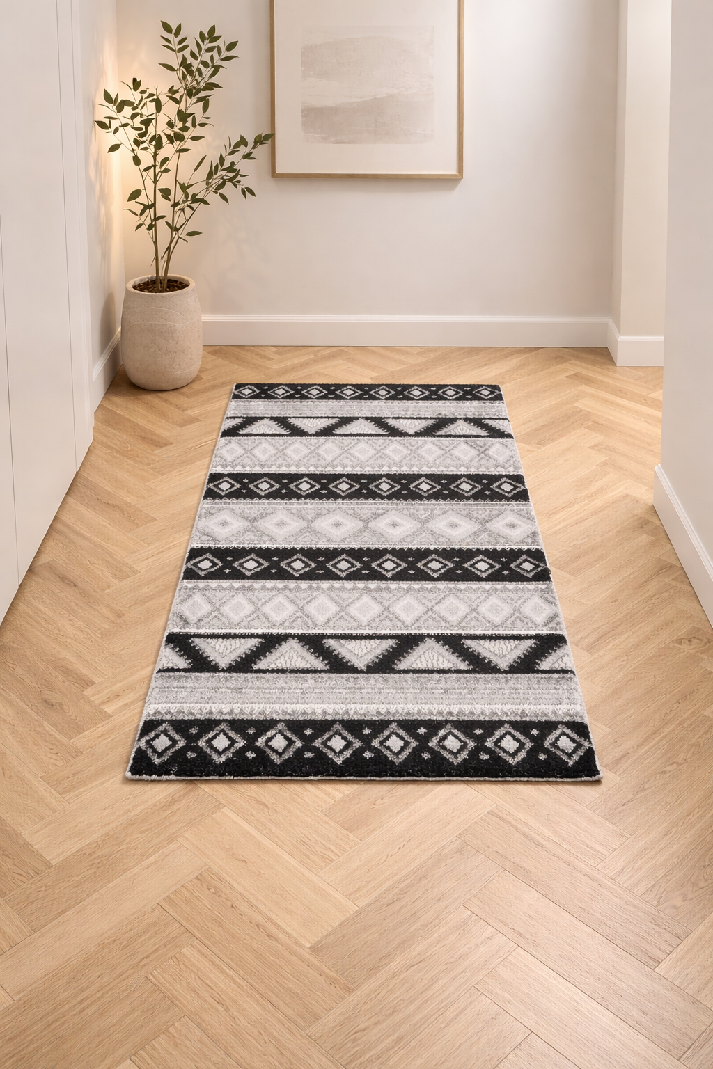 Tapis Floransa Modern – Élégance contemporaine dans des tons neutres et doux