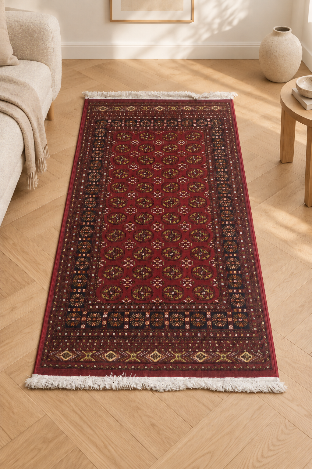 Tapis géométrique Ascot Windsor beige et taupe – Raffinement moderne et texture subtile 