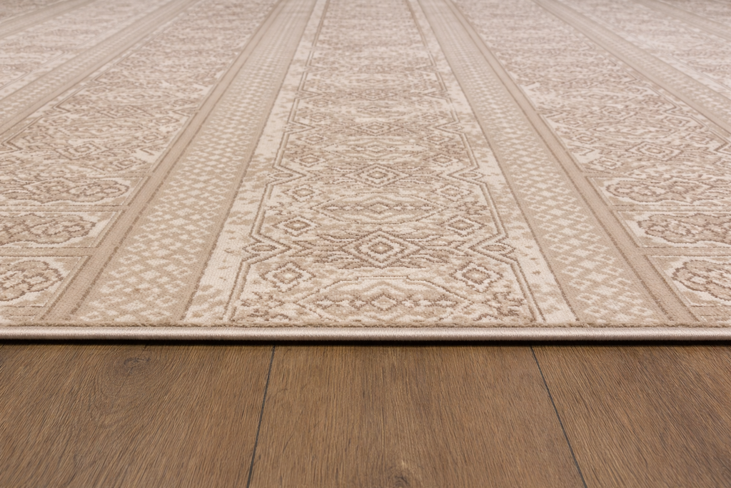 Harir Zumrut 44 Traditional Beige & Brown Carpet – Elegant Vintage Pattern Luxury Area Rug