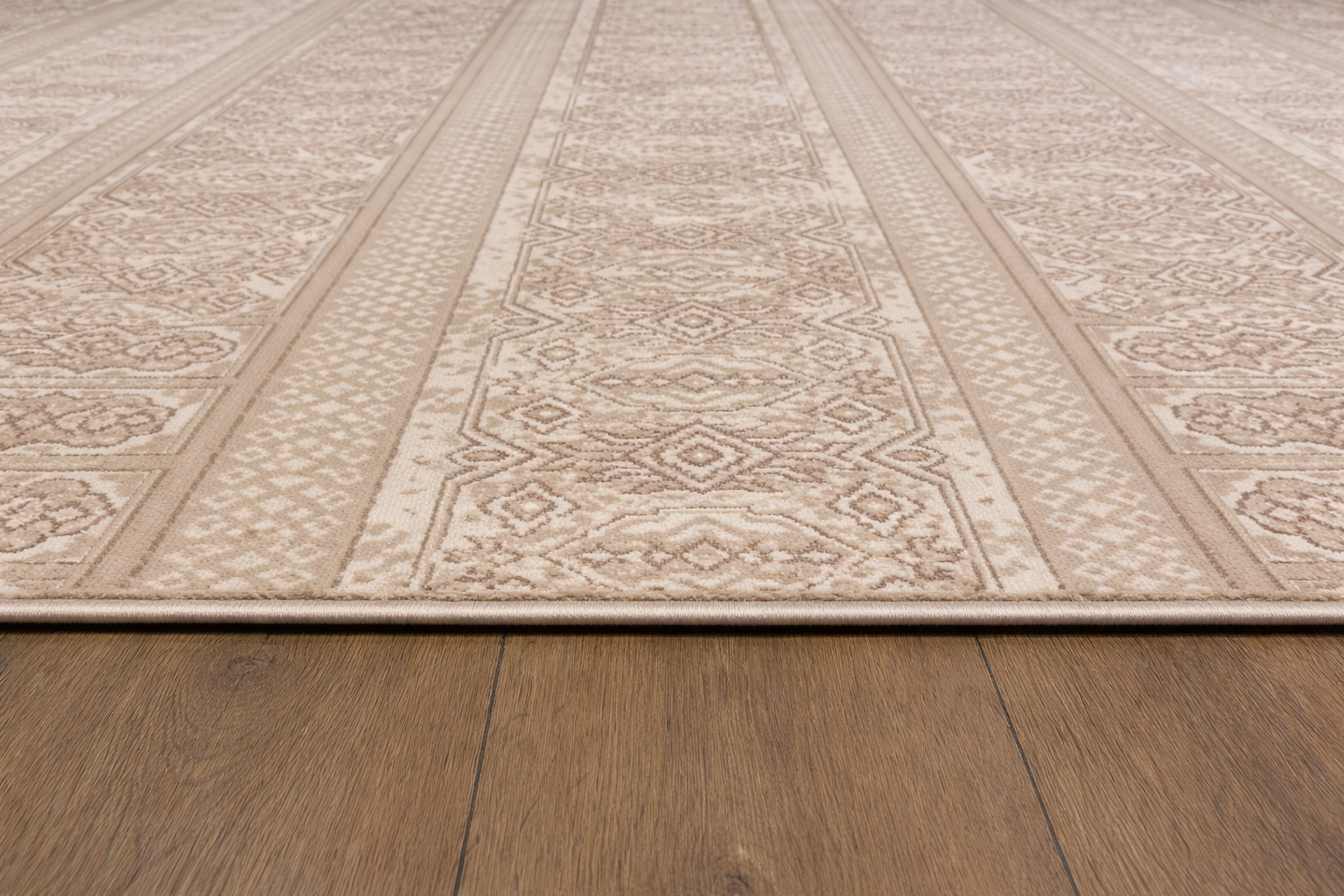 Harir Zumrut 44 Traditional Beige & Brown Carpet – Elegant Vintage Pattern Luxury Area Rug