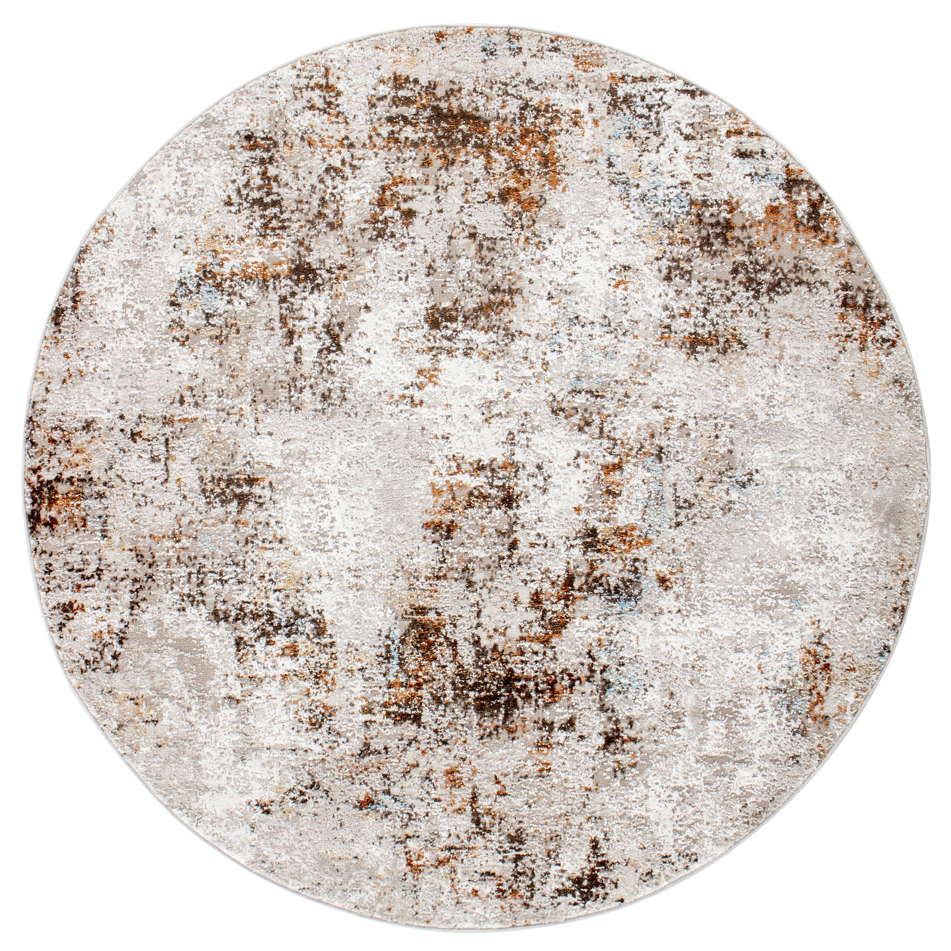 Efes 68 Beige Contemporary Round Carpet – Elegant Design for Every Room
