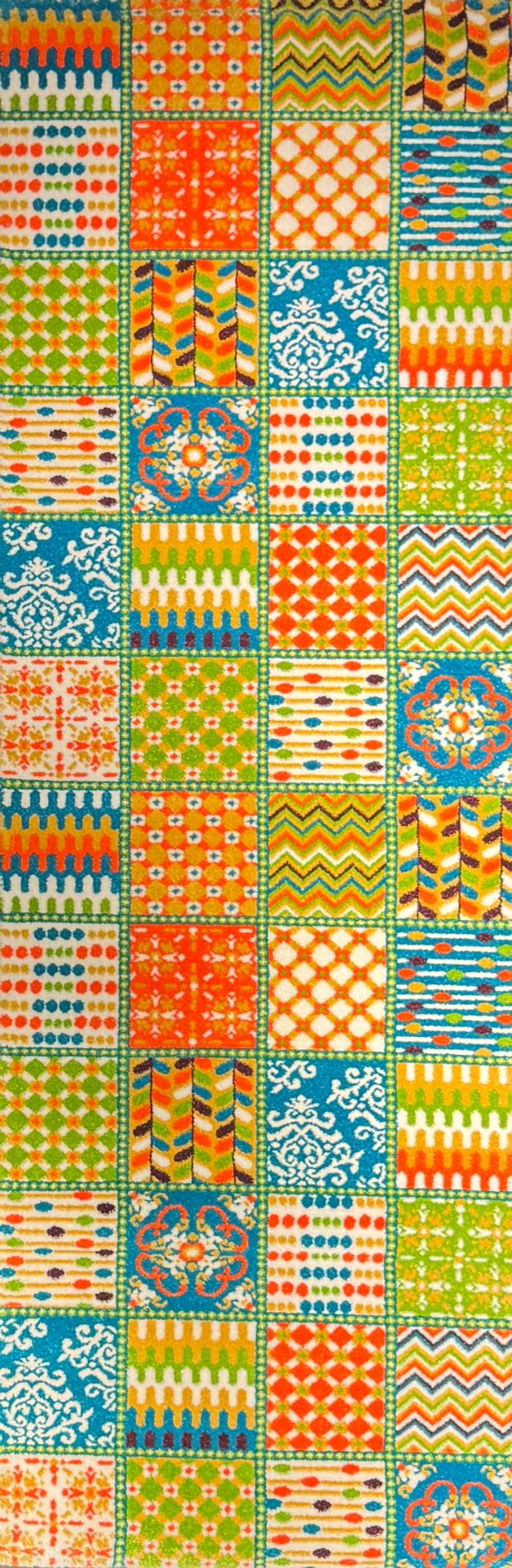 Legacy “Color Mosaic Path” Modern Patchwork Runner Rug – Multicolor Geometric Corridor Carpet