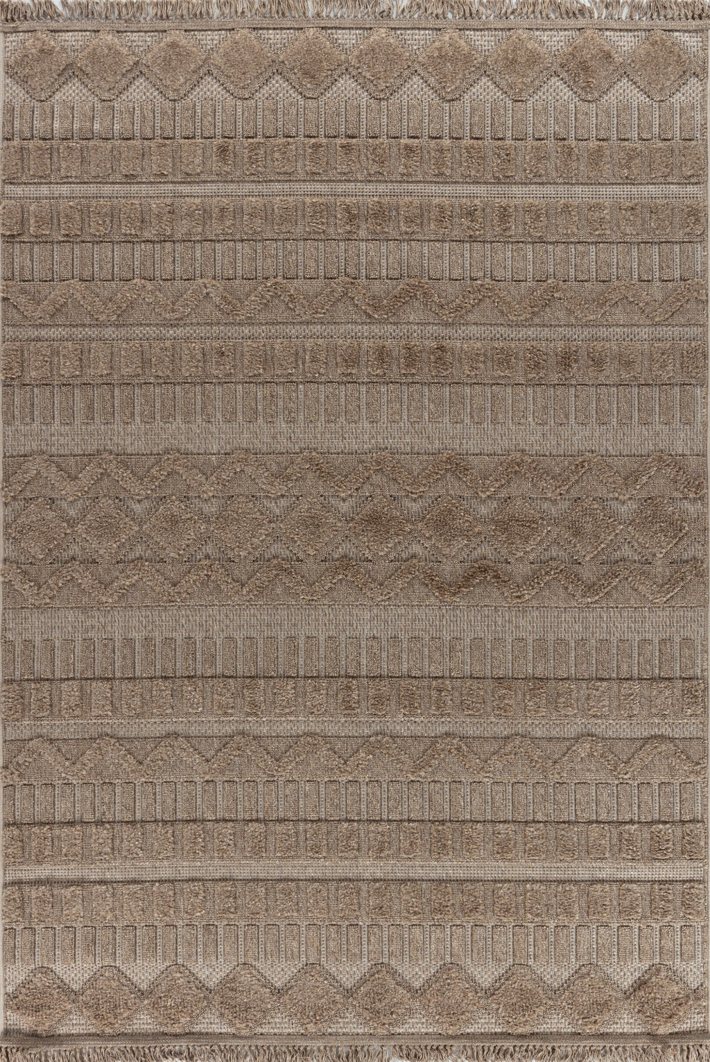 Lemans 331 dark beige modern carpet with geometric pattern, suitable for living rooms and kitchens in Lebanon
