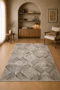 Marble “Celestial Drift” Abstract Carpet – Sleek Modern Design