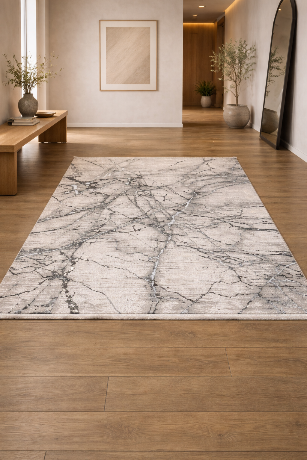 Marble 88 “Storm Veil” Modern Carpet – Sophisticated Grey Tones