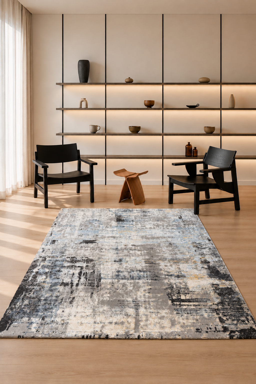 Palma 75 Dark Grey Modern Carpet – Sleek Style with Subtle Texture