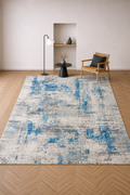 Efes 94 Grey & Blue – Modern Carpet for Living Room & Home Interiors
