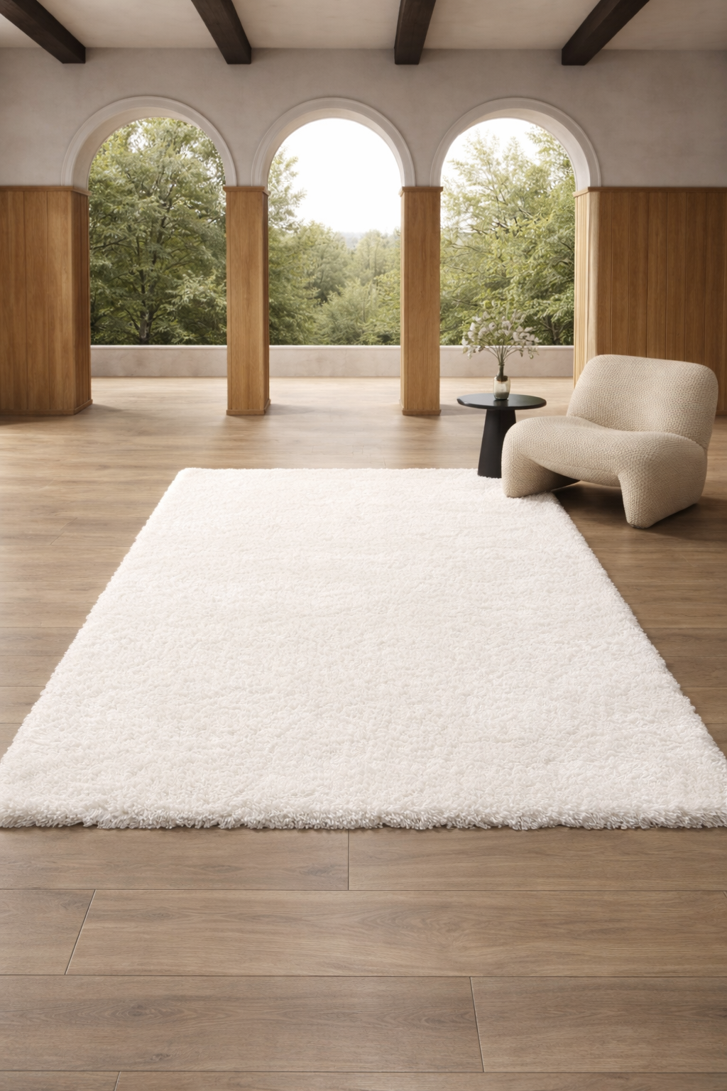 Panama Shaggy 800 Cream Plain Carpet – Soft & Elegant Comfort for Every Room