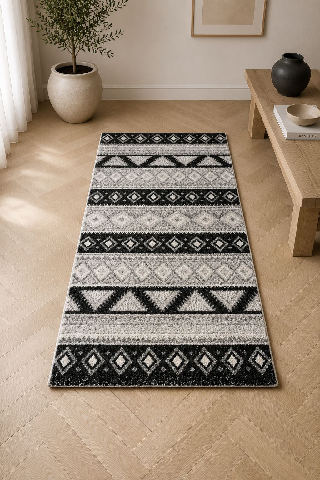 Floransa Modern Carpet – Contemporary Elegance in Soft Neutral Tones