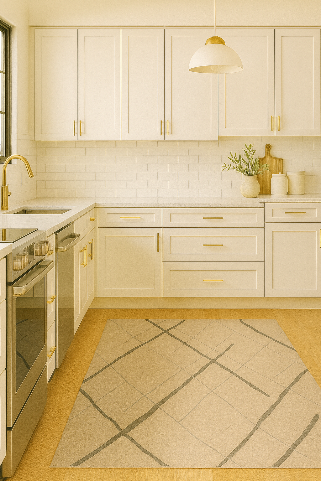 Brooklyn Modern Geometric Carpet – Subtle & Stylish in Beige