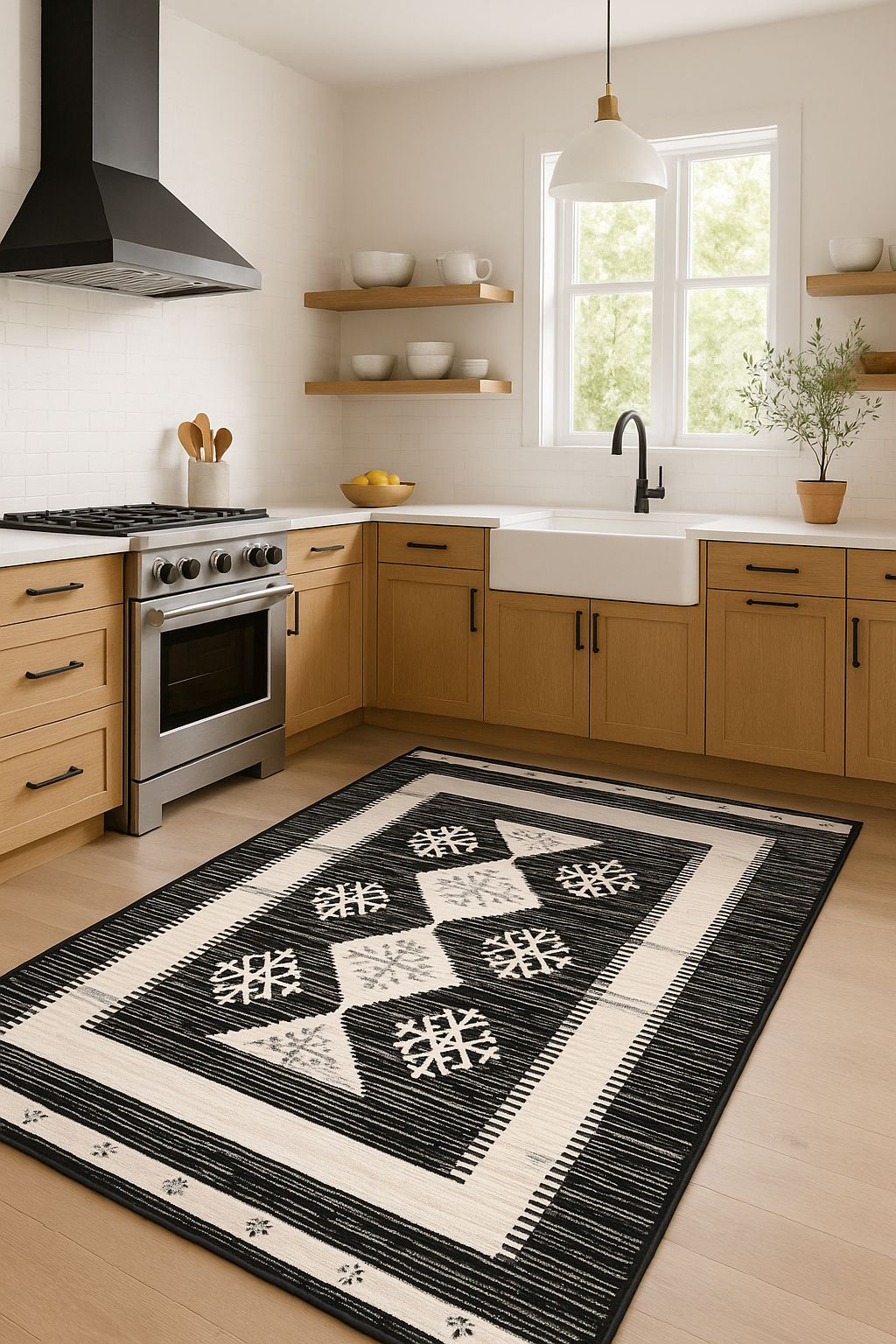 Lycra “Urban Flow” Modern Carpet – Sleek & Stylish in Neutral Tones