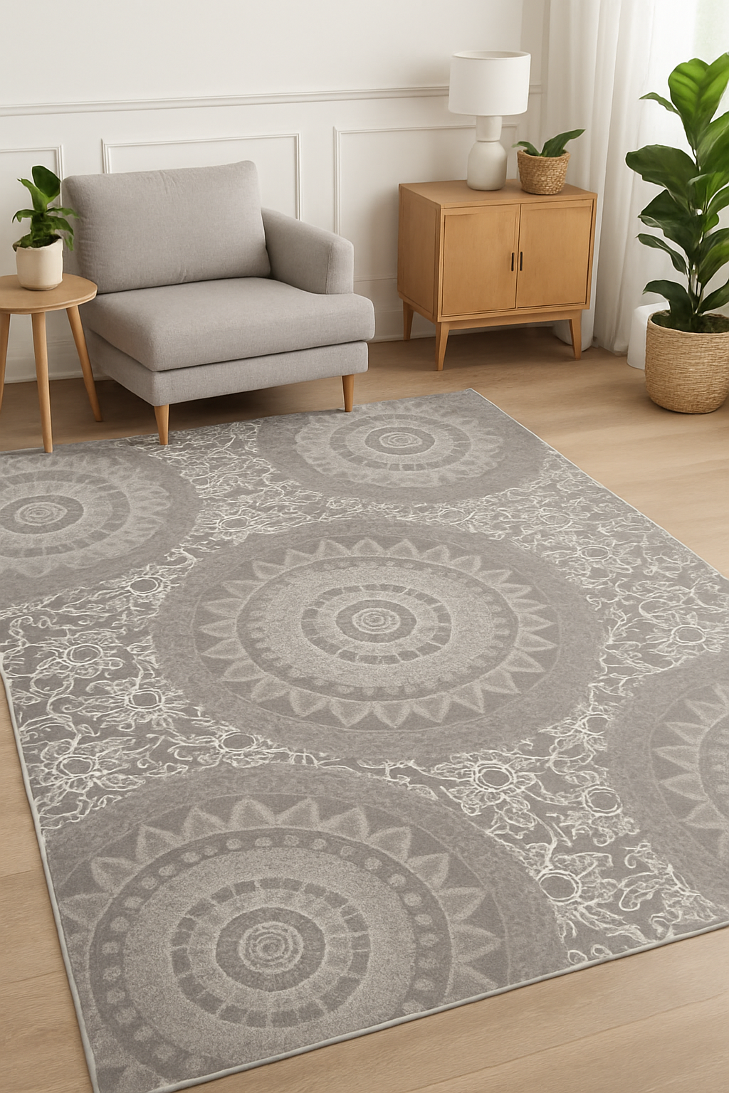 Florance “Silver Ridge” Modern Carpet – Sleek & Stylish Grey Tones