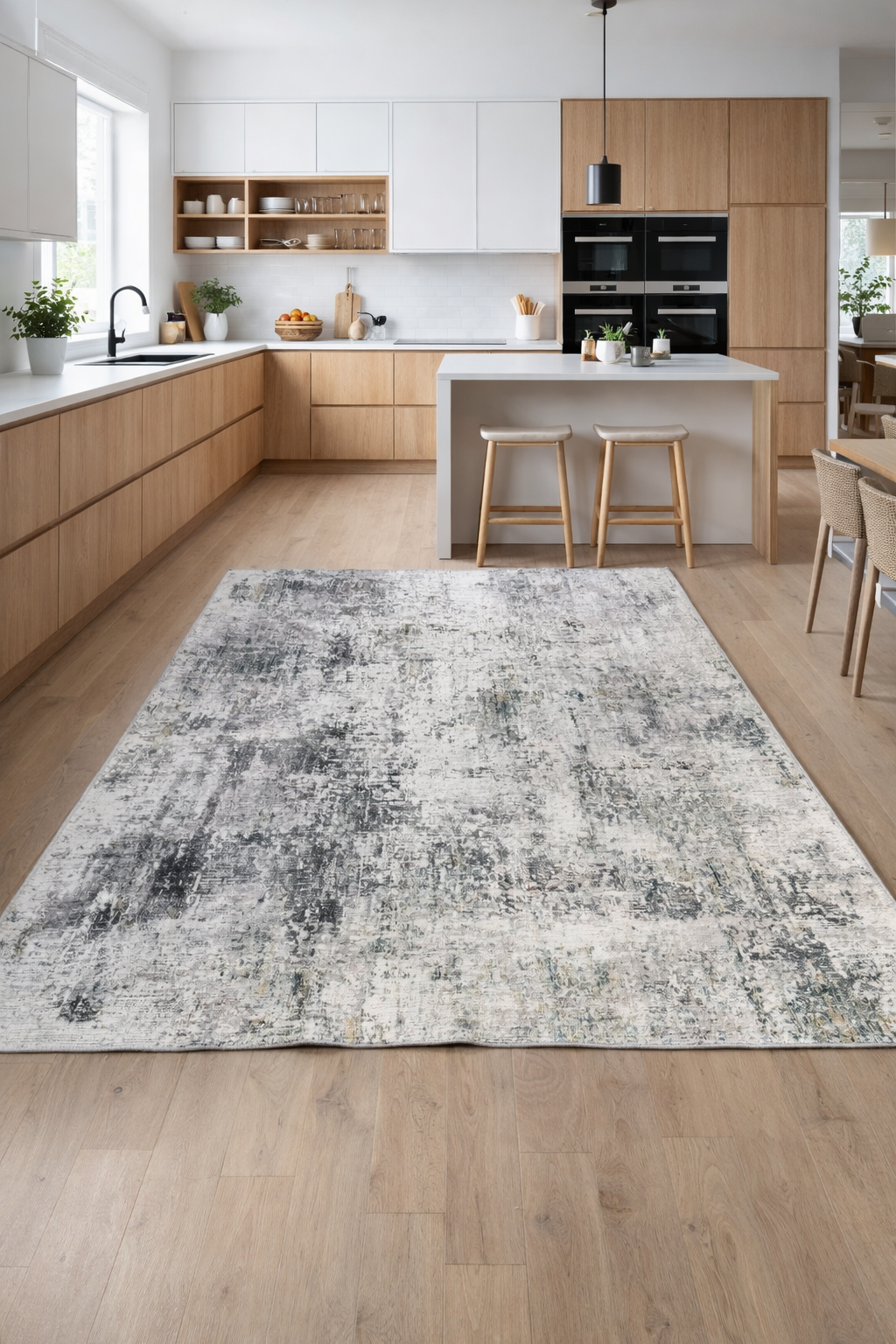 Tapis moderne Pana Beige – Chaleur et texture pour les espaces contemporains