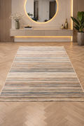 Valeria 36 “Sunset Strata” Modern Abstract Rug – Multicolor Contemporary Textured Area Carpet