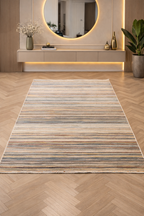 Valeria 36 “Sunset Strata” Modern Abstract Rug – Multicolor Contemporary Textured Area Carpet