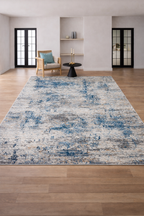Efes 94 Gris et Bleu – Tapis moderne pour salon et intérieur de maison