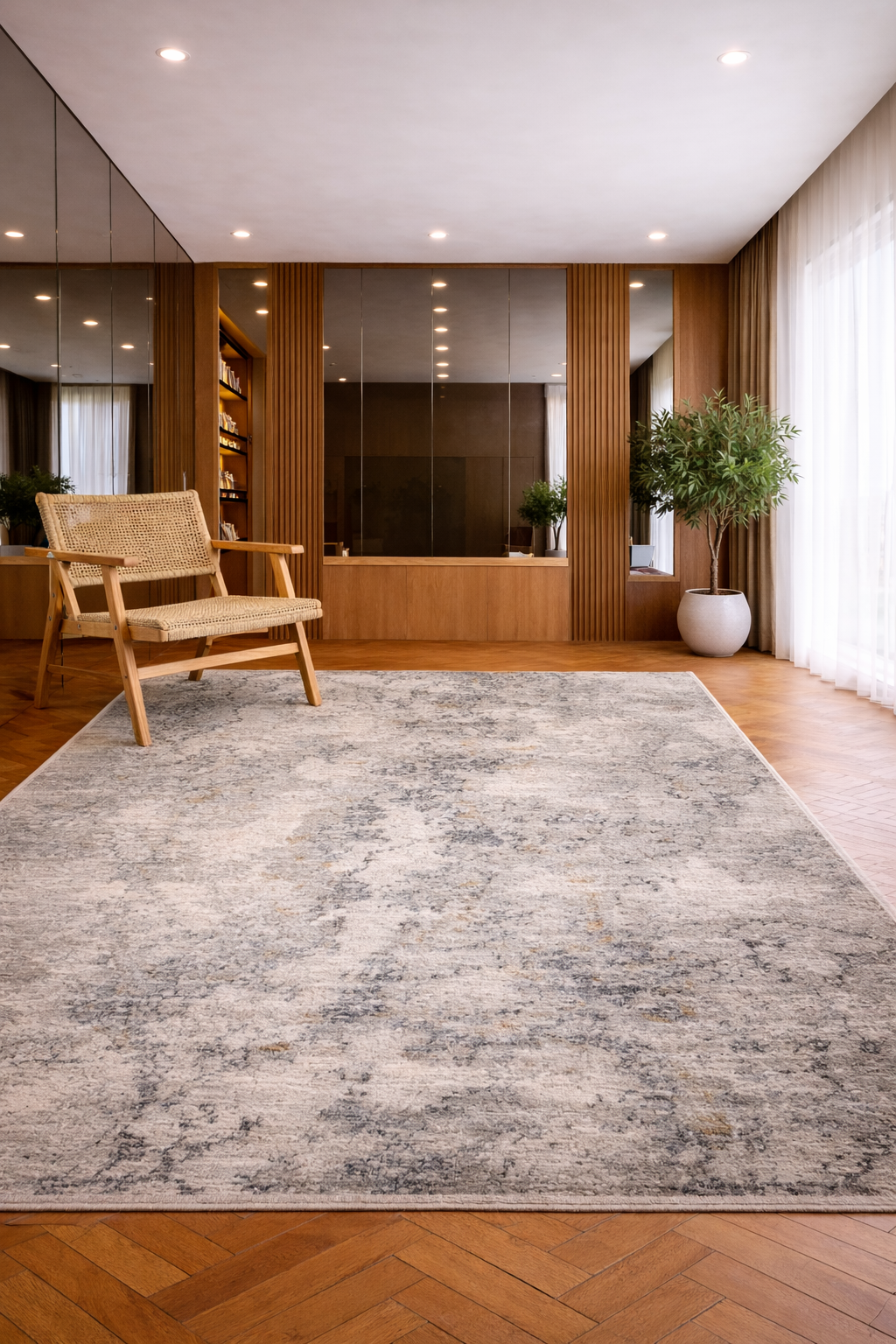 Valentino 53 Grey – Abstract Elegance in Soft Grey Tones