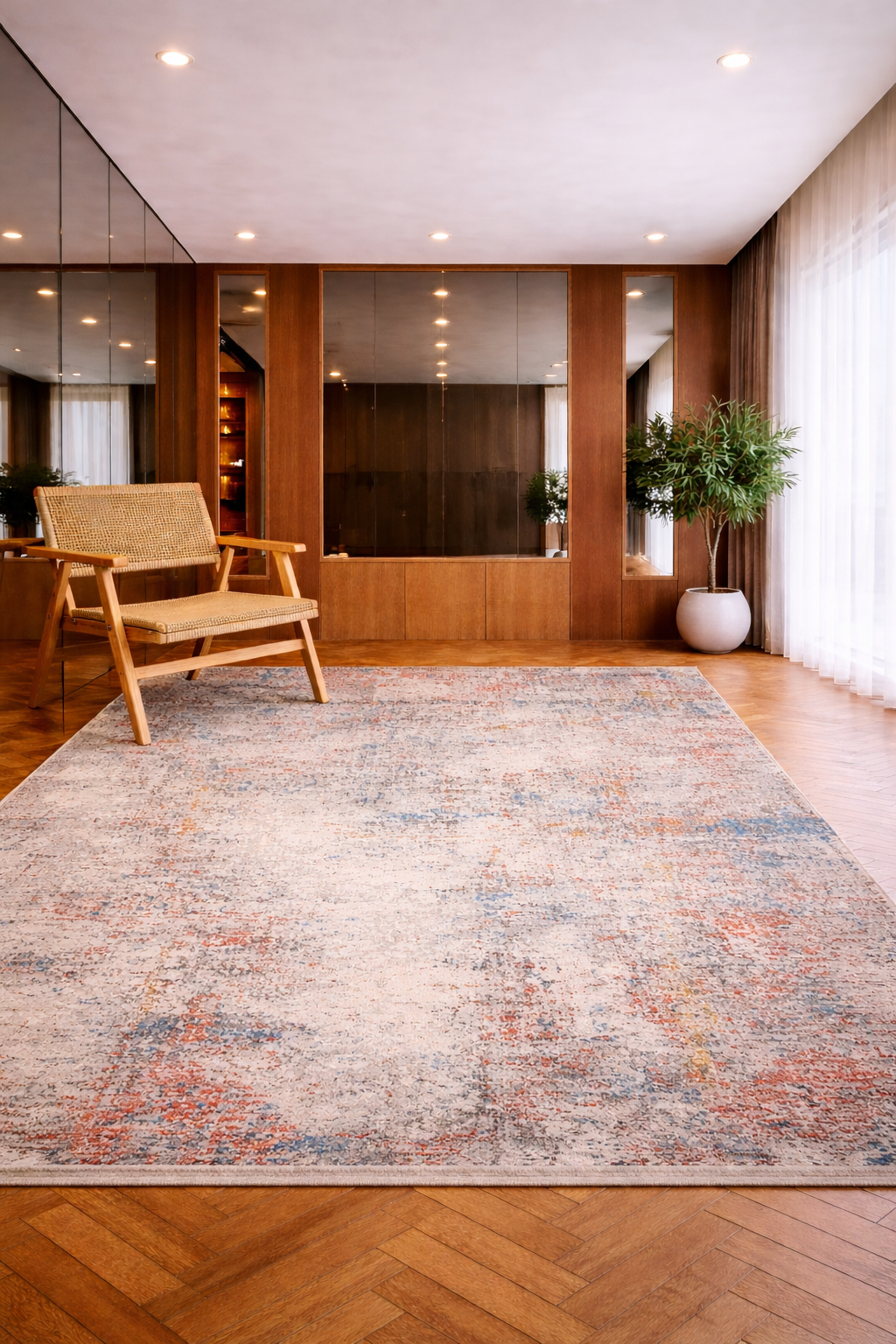 Valentino 26 Grey/Multi – Contemporary Elegance in Abstract Design