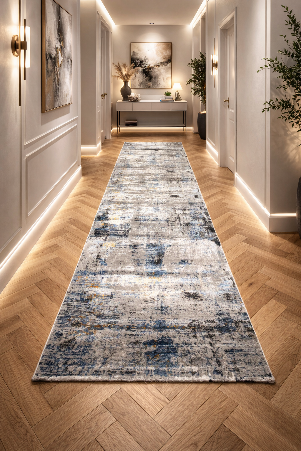 سجادة بالما 75 رمادية داكنة عصرية – تصميم أنيق بنسيج رقيق