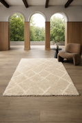Panama Shaggy 08687A Cream & Light Beige Carpet – Warm Neutrals with Luxurious Comfort