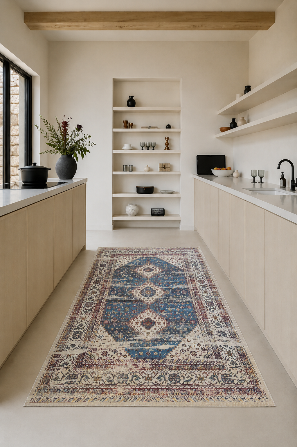 Omega Chenille Beige Vintage Carpet – Timeless Texture with Classic Warmth