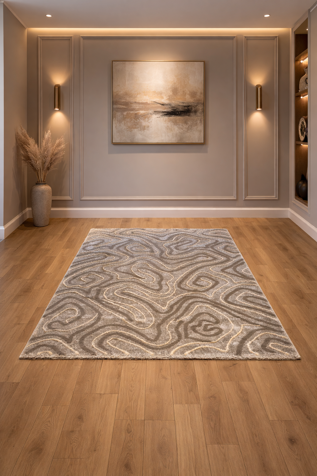 Pearl Greige Modern Carpet – Subtle Elegance with Contemporary Charm