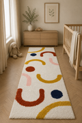 Panama Arch Loop Cream Runner – Contemporary Artistic Accent
