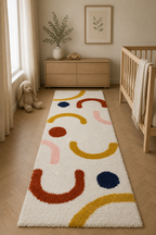 Panama Arch Loop Cream Runner – Contemporary Artistic Accent
