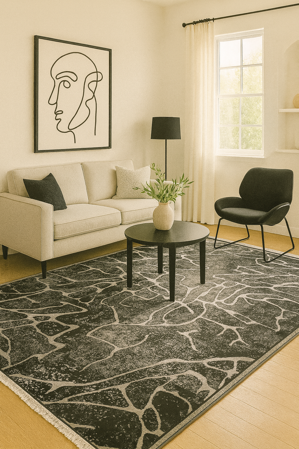 Black Mood Carpet – Sleek &amp; Modern in Deep Black