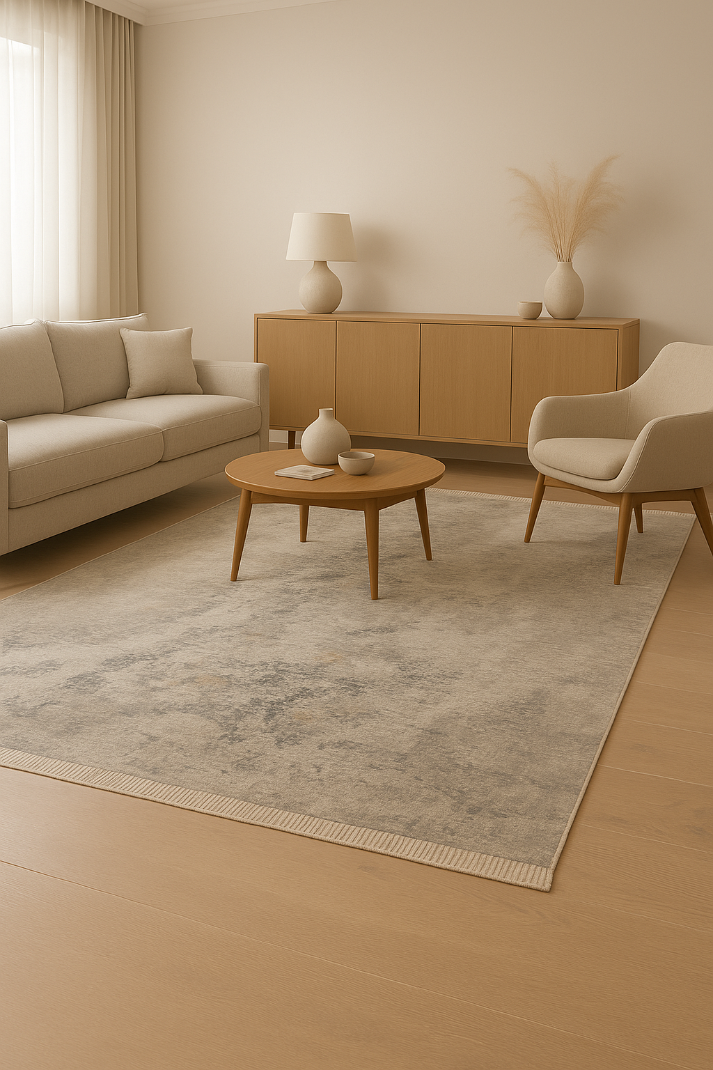 Valentino 53 Grey – Abstract Elegance in Soft Grey Tones