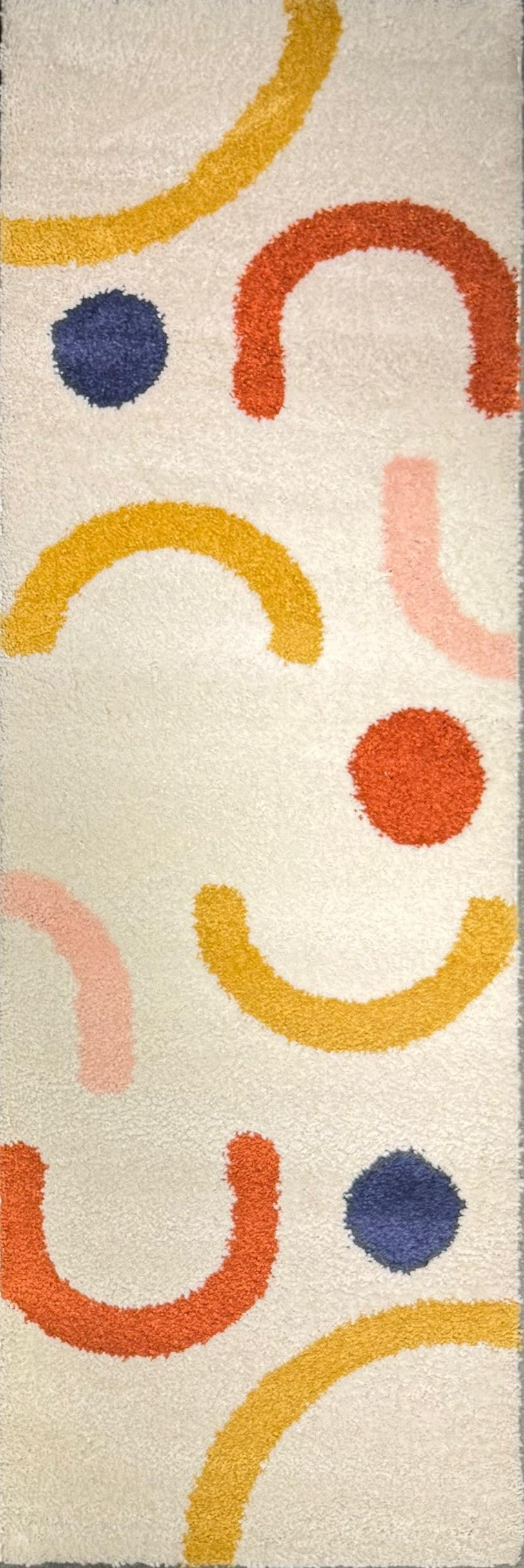 سجادة باناما آرتش لوب كريمية اللون – تصميم فني معاصر