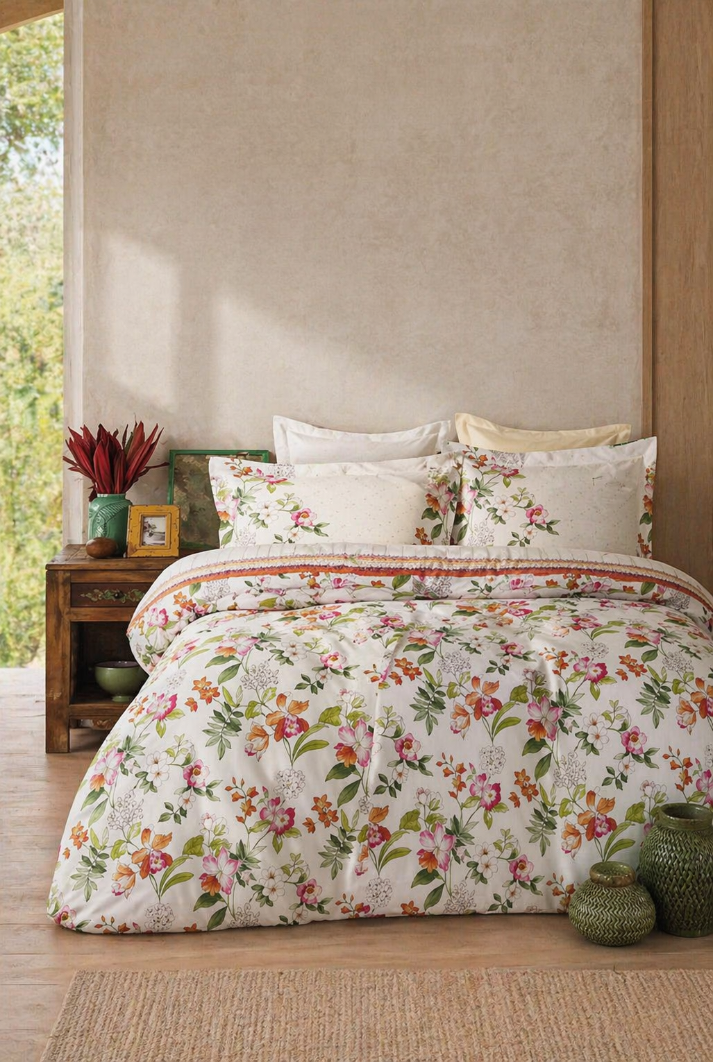 Karaca Home Paradise Single Piqué Bed Set – Lightweight Summer Bedding – Elegant Soft Bedroom Collection