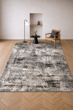 Efes 82 Grey & Black Abstract Carpet – Stylish & Practical for Home Interiors
